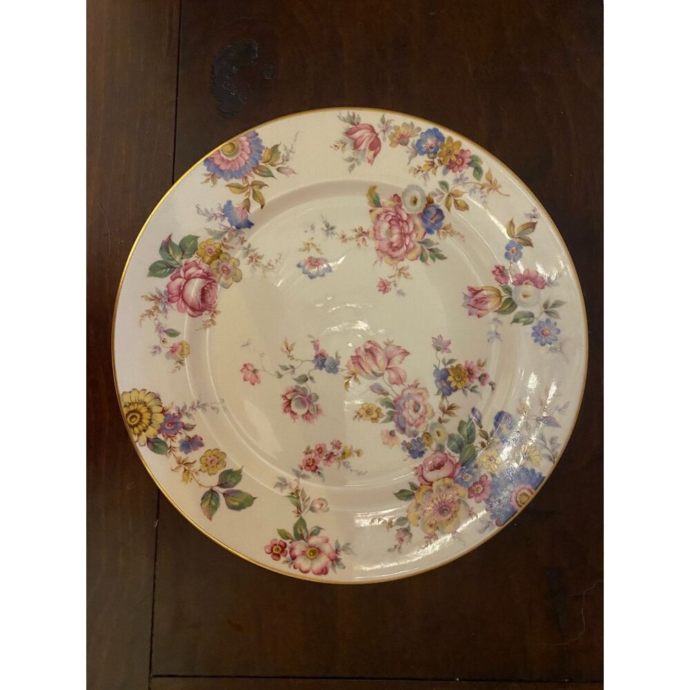 Rosenthal 10" Sunray Porcelain Dinner Plate, Bavaria, 1930's